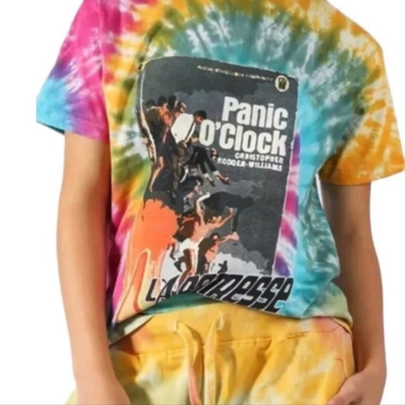 LA DETRESSE Tropical Panic Tie Dye Short Sleeve T-shirt Large - Picture 9 of 9